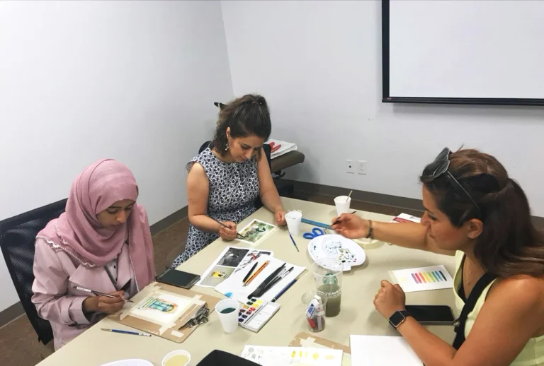 Nasrin art watercolor courses